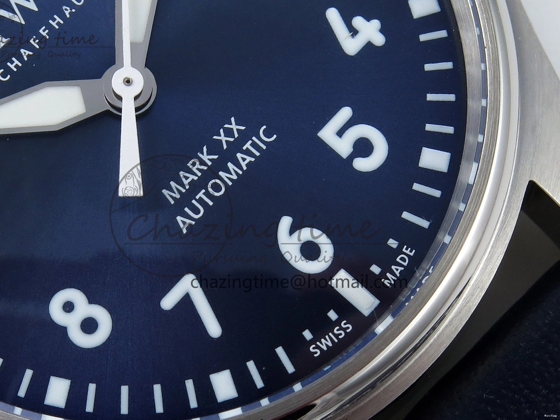 MIROTIME 0401 DailyWear Pilot Mark XX BLSF 1:1 Best Edition Blue Dial on Blue Leather Strap MIYOTA 7022